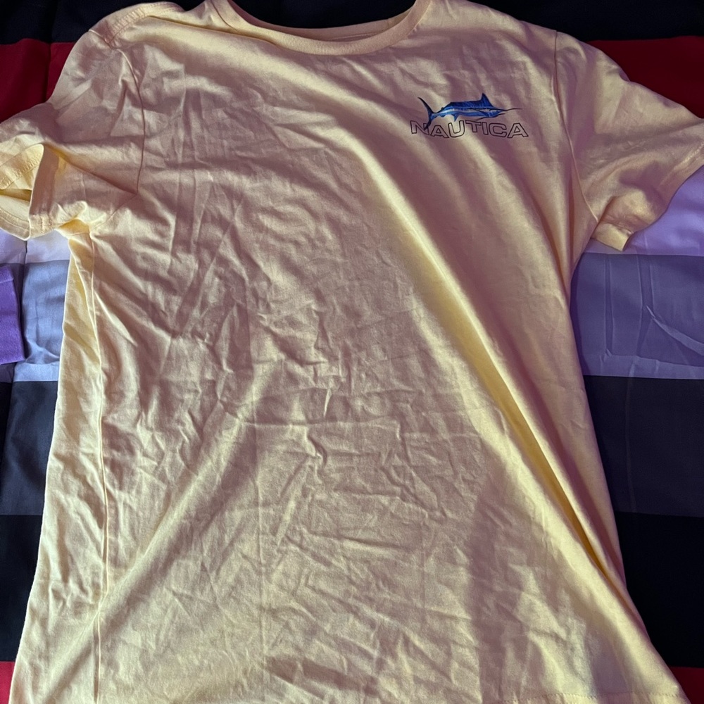 yellow nautica shirt